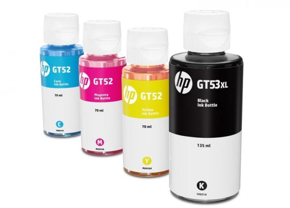 изображение Комплект оригинальных чернил для HP Ink Tank (черный 135 мл, цветные по 70 мл)